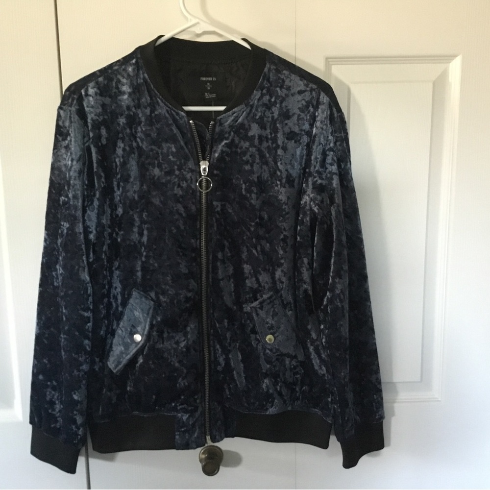Forever 21 velour jacket